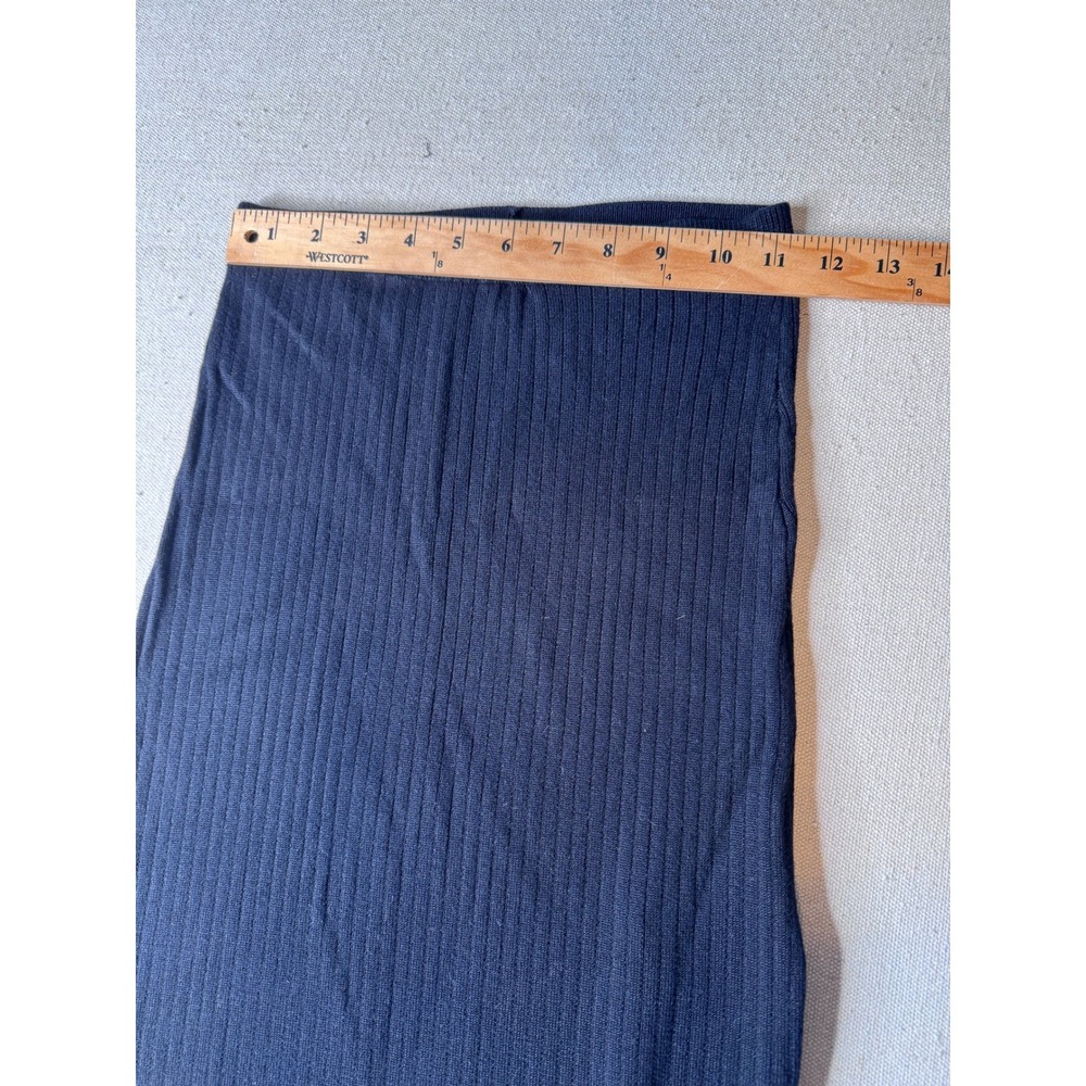 Free People Ribbed Bodycon Knit Midi Skirt Colorblock Side Slit Stretch Small - Picture 4 of 6